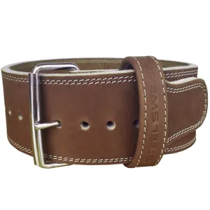 10MM HYDE Leather Weight Lifting Belt - Brown