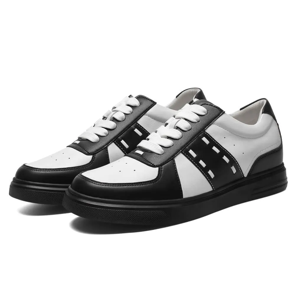 6 CM/2.36 Inches CMR CHAMARIPA Casual Men's Elevator Sneakers - Leather Tall Men Shoes