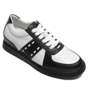 6 CM/2.36 Inches CMR CHAMARIPA Casual Men's Elevator Sneakers - Leather Tall Men Shoes