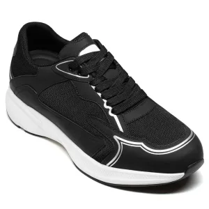 7 CM / 2.76 Inches CMR CHAMARIPA Stylish Black Sneakers for Men