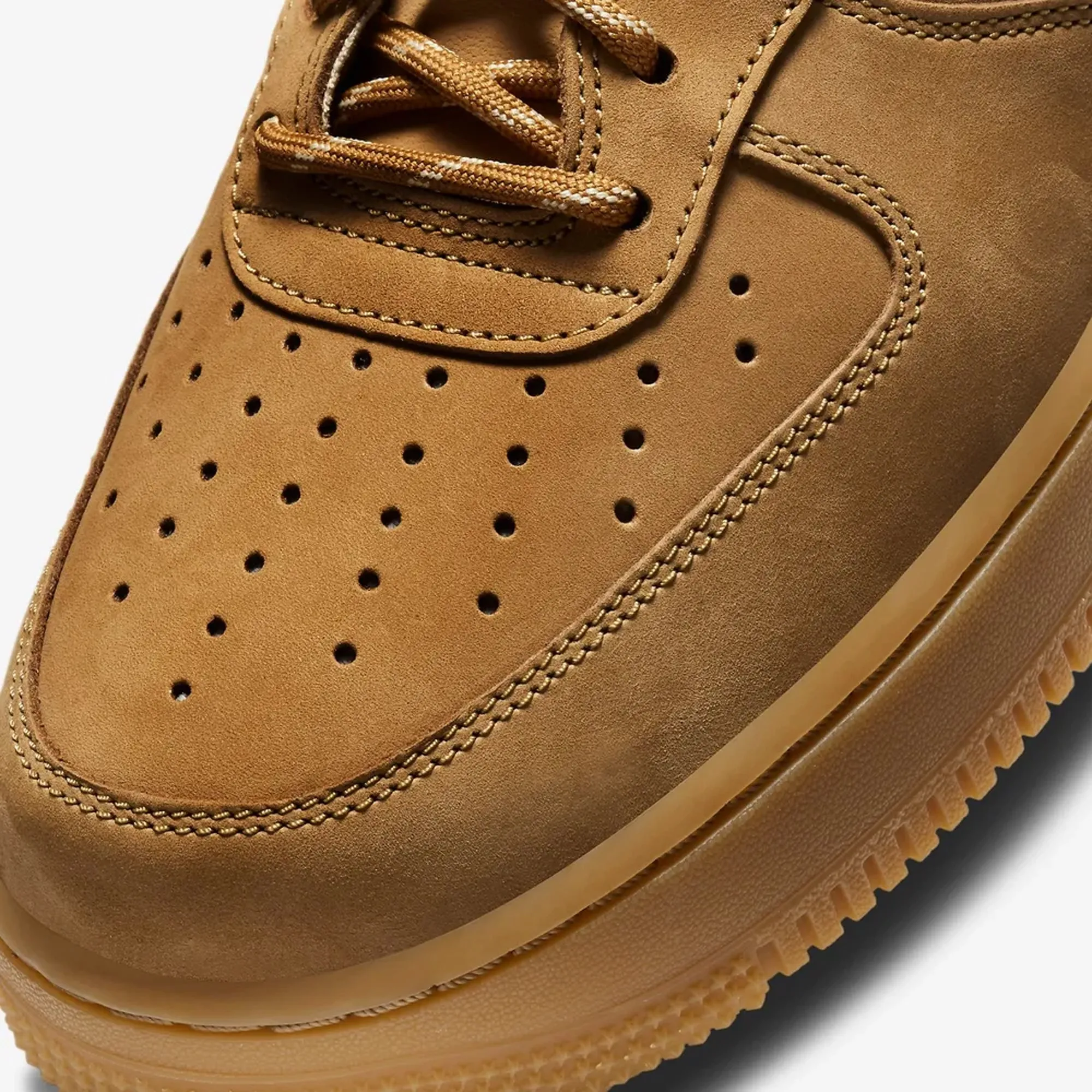 AIR FORCE 1 '07 WB 'FLAX/WHEAT-GUM LIGHT BROWN-BLACK'