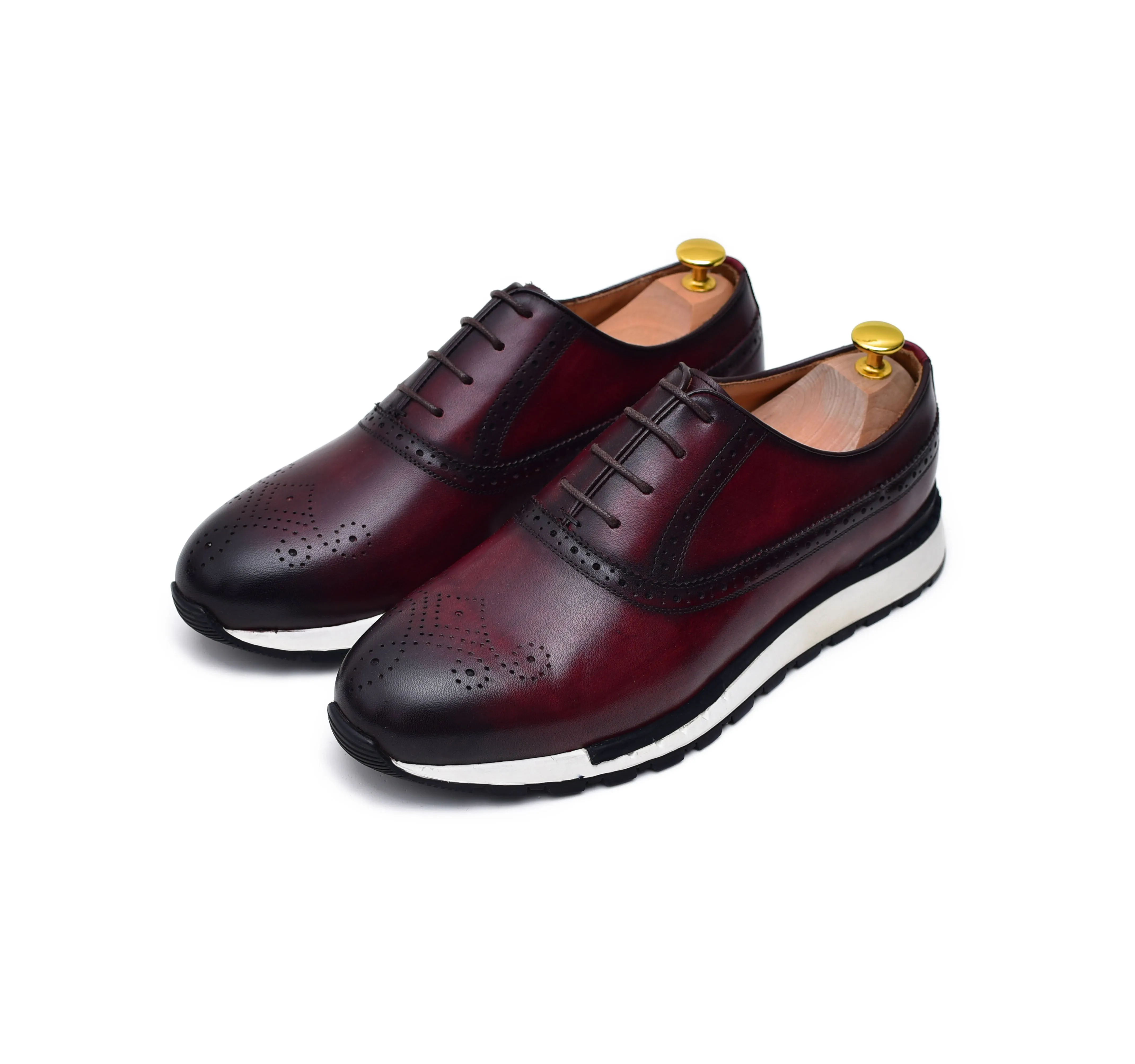 Archie II - Burgundy Oxford Sneakers