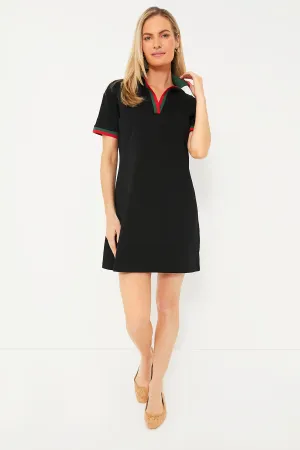 Black Hutton Polo Dress