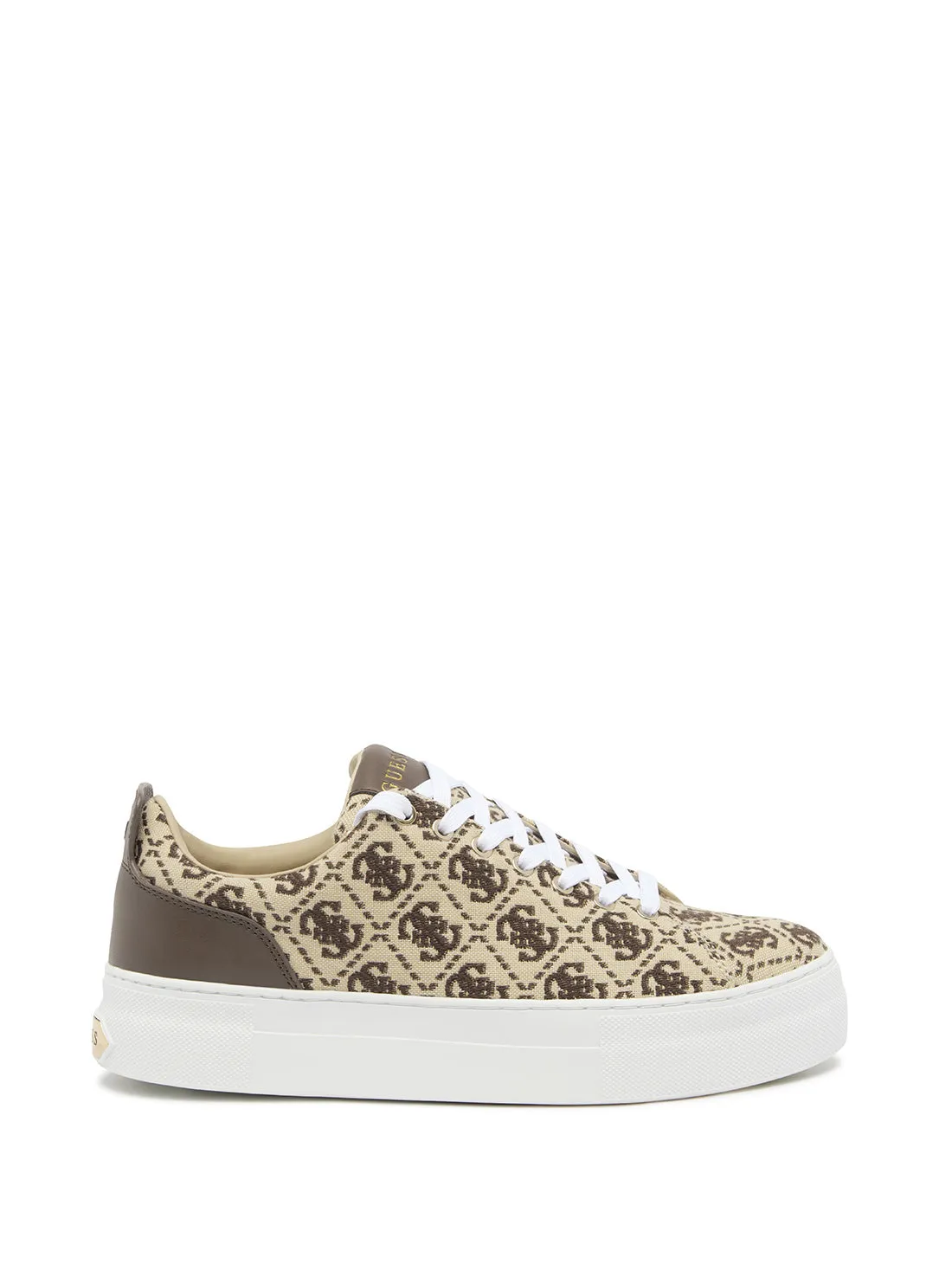 Brown Logo Gianele Low Top Sneakers