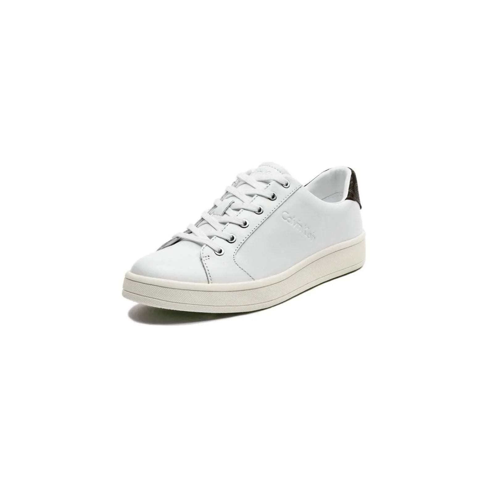 Calvin Klein Women's Sonia Low Top Lace Up Sneakers - White