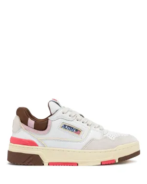 CLC Low Wom White/Pink Leather/Suede