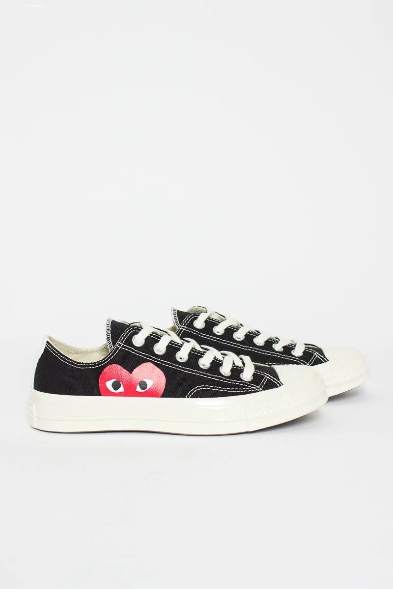 Comme Des Garçons PLAY X Chuck Taylor 1970s Ox Black