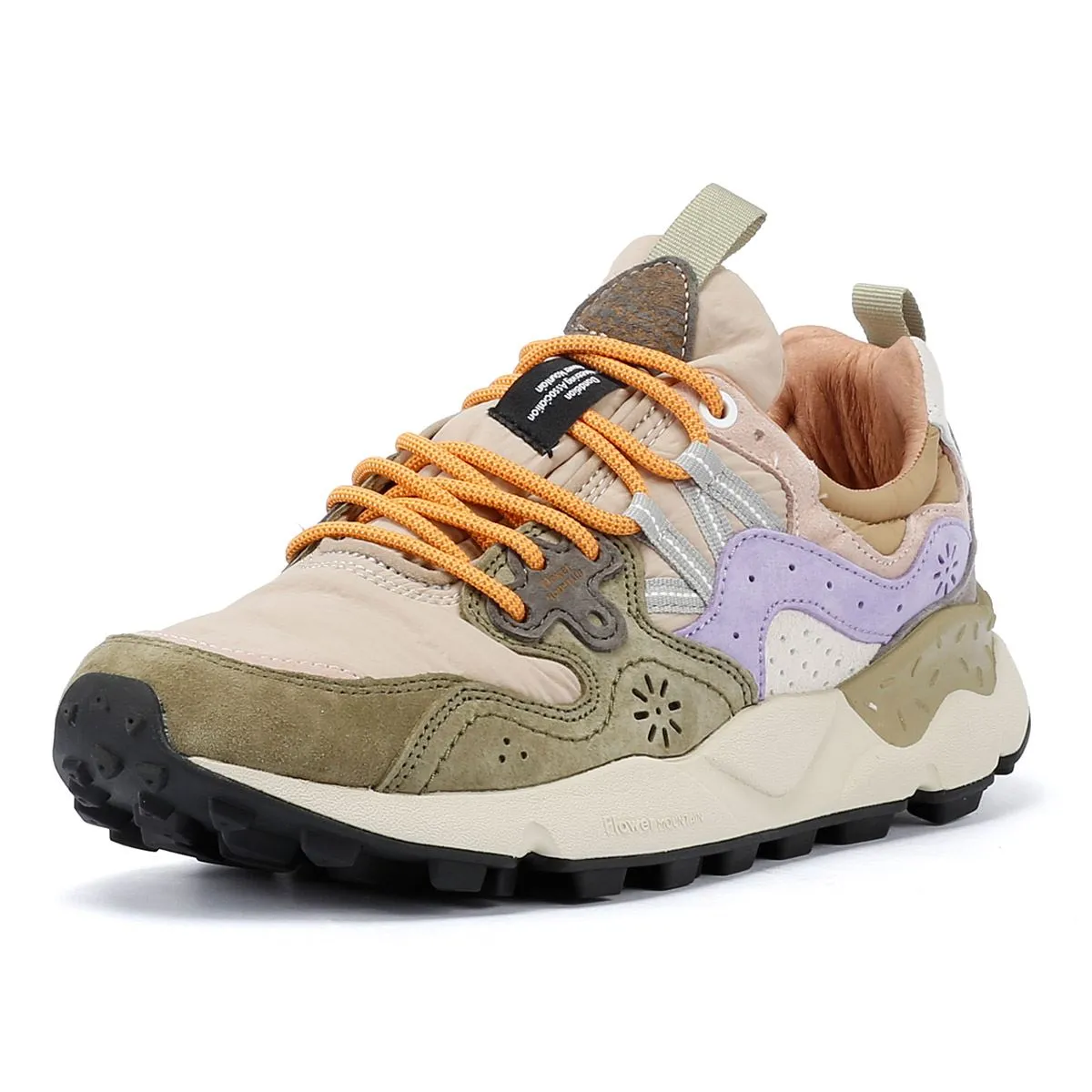 Flower Mountain Yamano 3 Suede Militare/Taupe/Violet Trainers