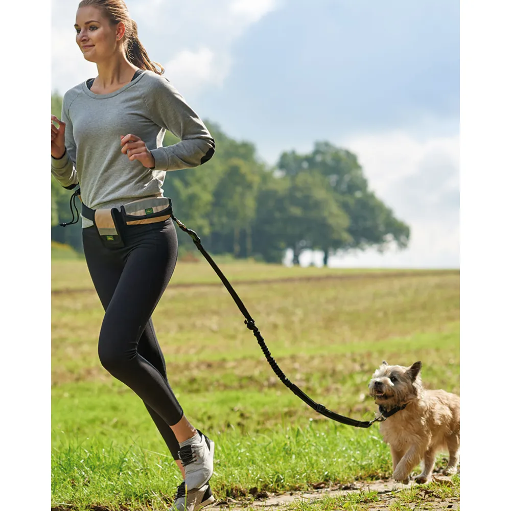 Hunter Tacoma Active Jogging Belt Harness for Dogs (Black)