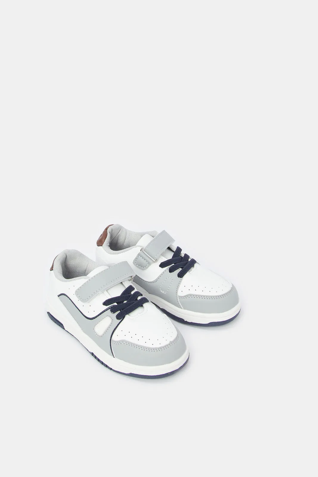 Infant Boys Grey Multipiece Sneakers