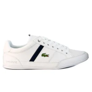 Lacoste Chaymon CR Fashion Sneaker Shoes  - White/Dark Blue - Mens