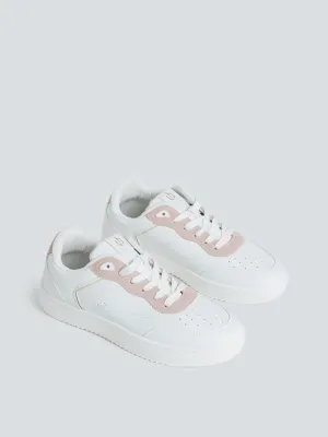 LUNA BLU White Colour-Blocked Sneakers