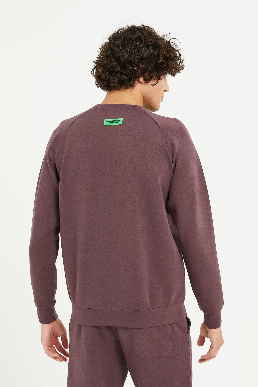 Men Burgundy Soft Touch Sweatshirt