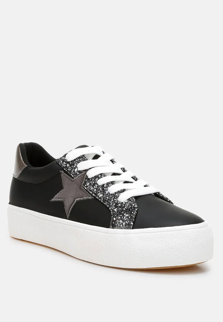 Merida Glitter Patch Chunky Sneakers