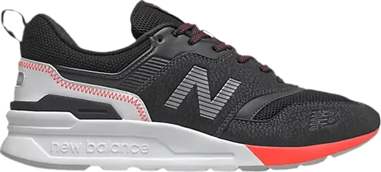 New Balance 997H 'Black Energy Red' sneakers, black