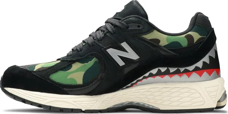 New Balance BAPE x 2002R 'Apes Together Strong - Black Camo' Sneakers, Black