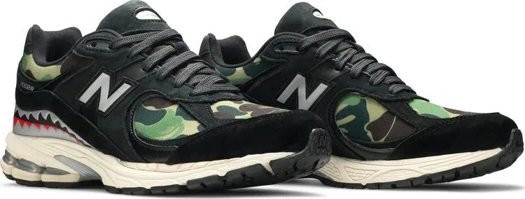 New Balance BAPE x 2002R 'Apes Together Strong - Black Camo' Sneakers, Black