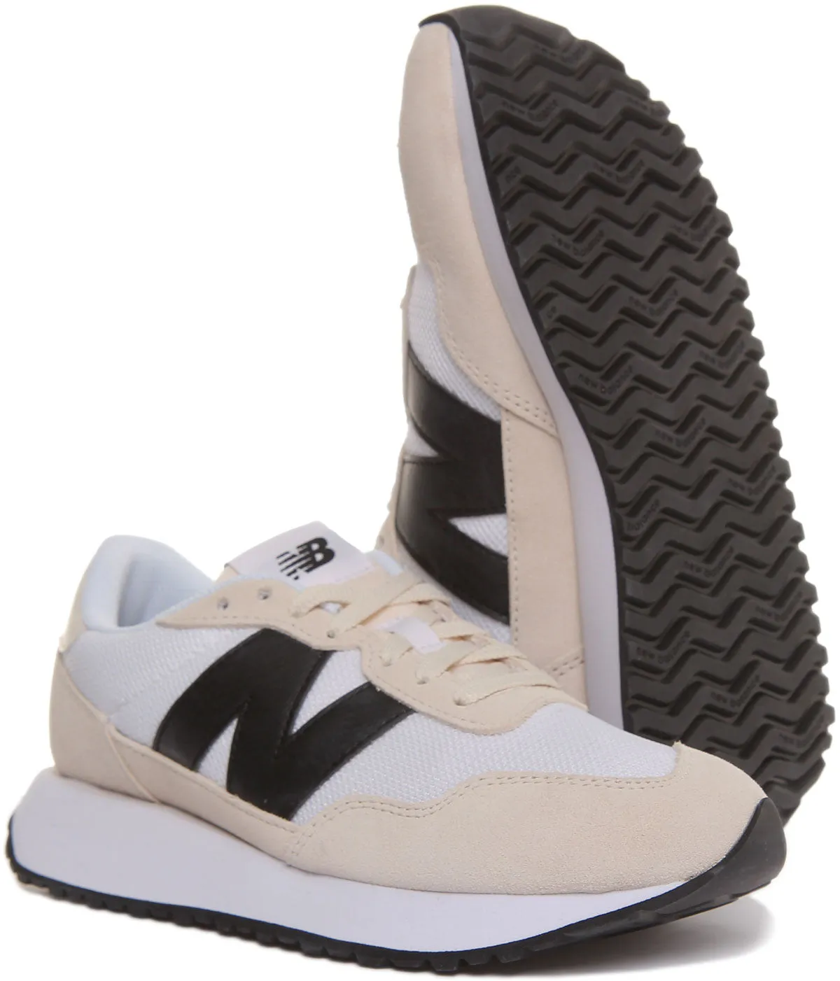 New Balance Ms237 In White Black