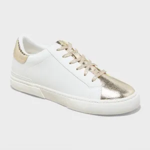 New - Women's Maddison Sneakers - A New Day Gold 7.5