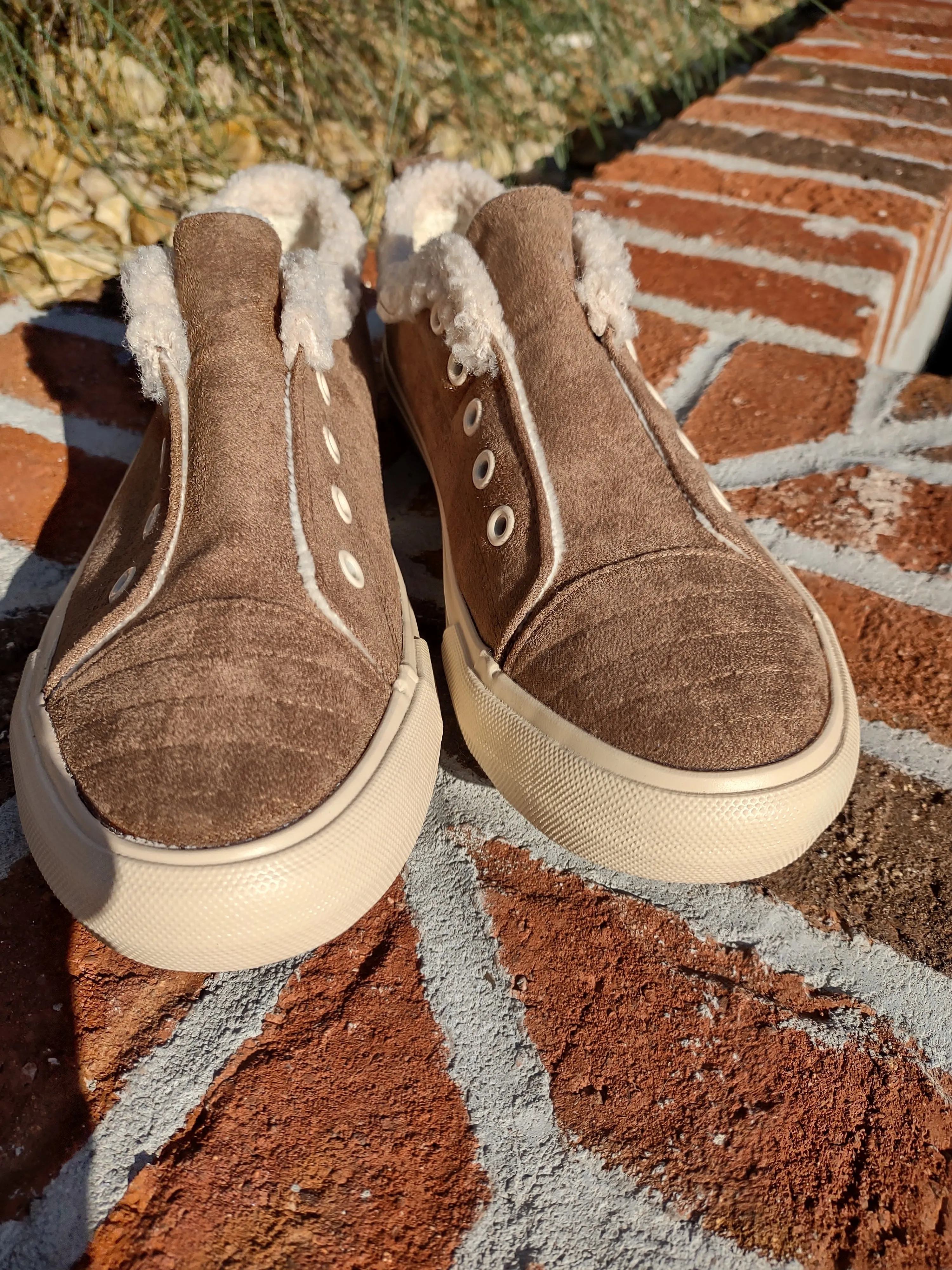 No Lace Suede Sneaker with Sherpa Lining | Gypsy Jazz Snowflake