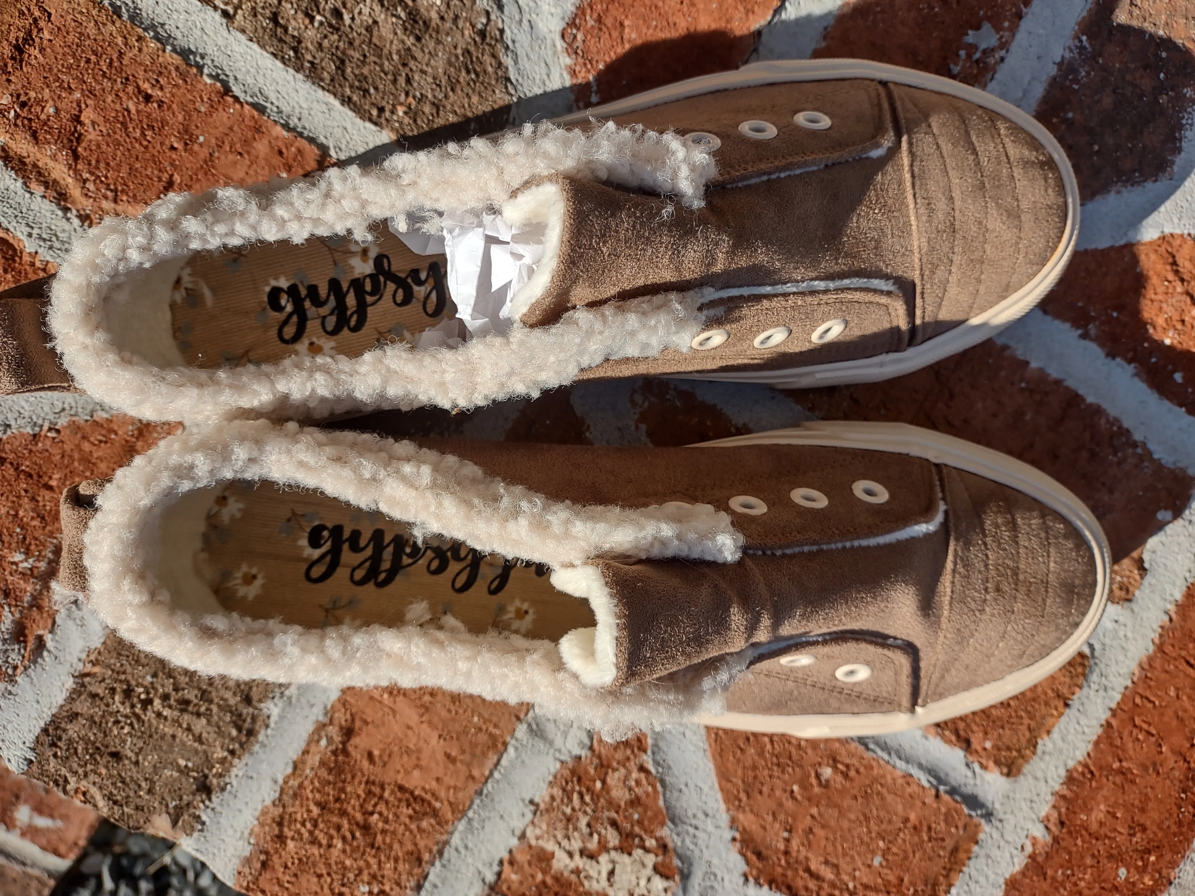 No Lace Suede Sneaker with Sherpa Lining | Gypsy Jazz Snowflake