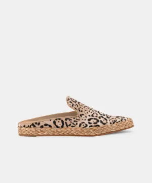 ODIS FLATS BEIGE LEOPARD CANVAS re:vita