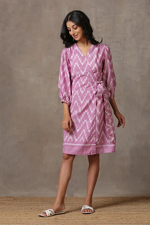 Okhai 'Aster' Pure Cotton Ikat Dress