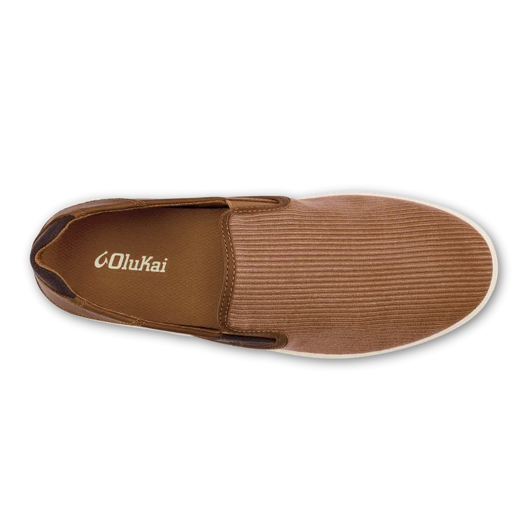 Olukai Lae'ahi Kapa Shoe-Tan/Dk Wood