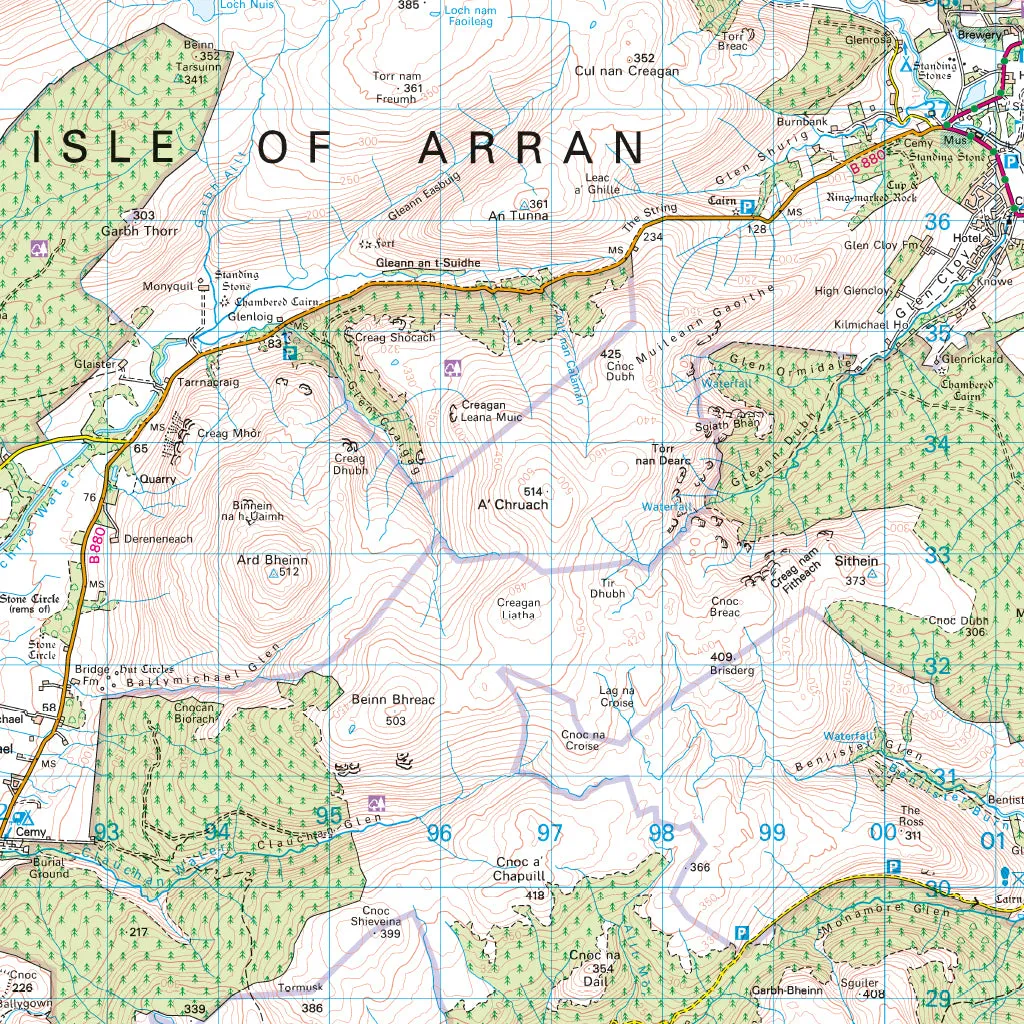 OS Isle of Arran Family PACMAT Picnic Blanket