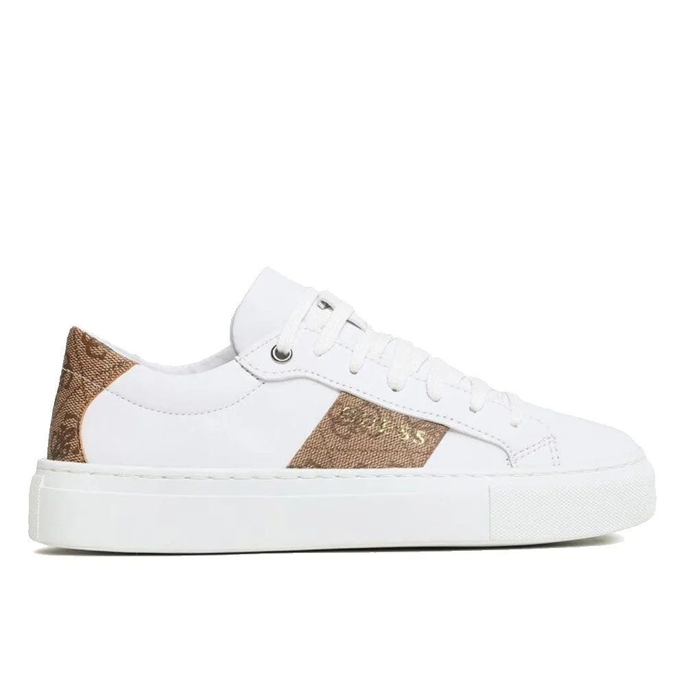 Scarpe Donna GUESS Sneakers Colore White - Brown Linea Toda