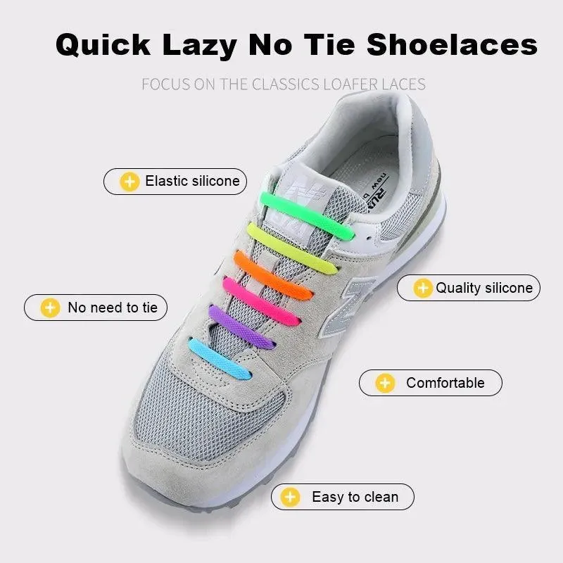 Silicone Shoelaces: Quick & Stylish Lace Upgrade for Sneakers