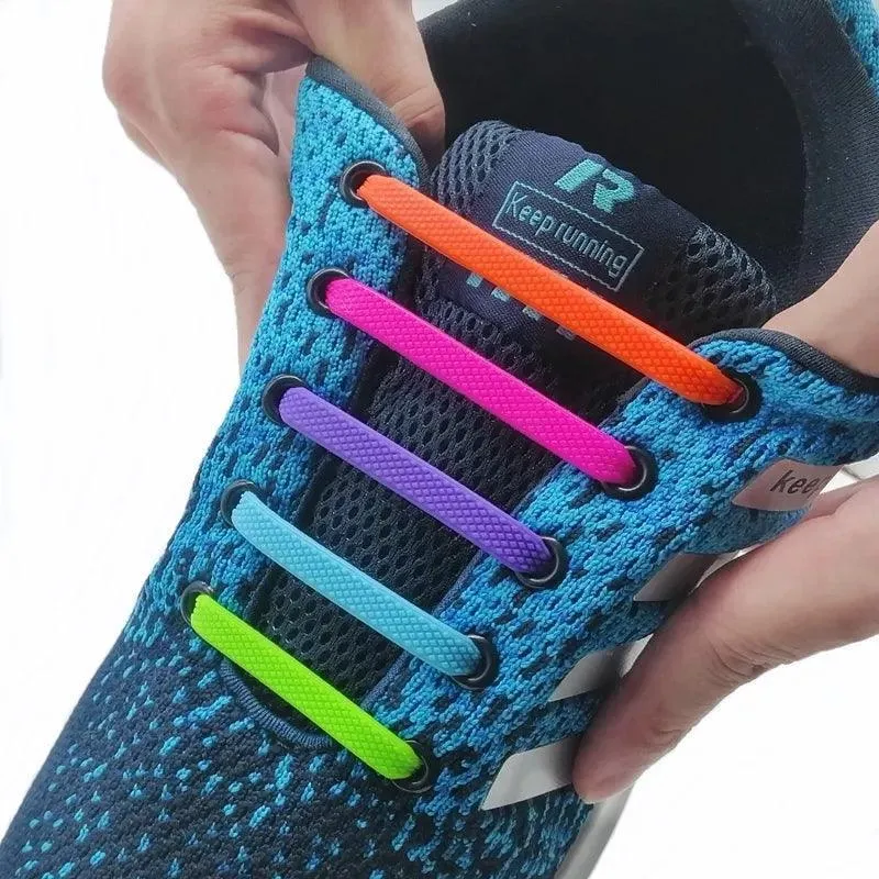 Silicone Shoelaces: Quick & Stylish Lace Upgrade for Sneakers