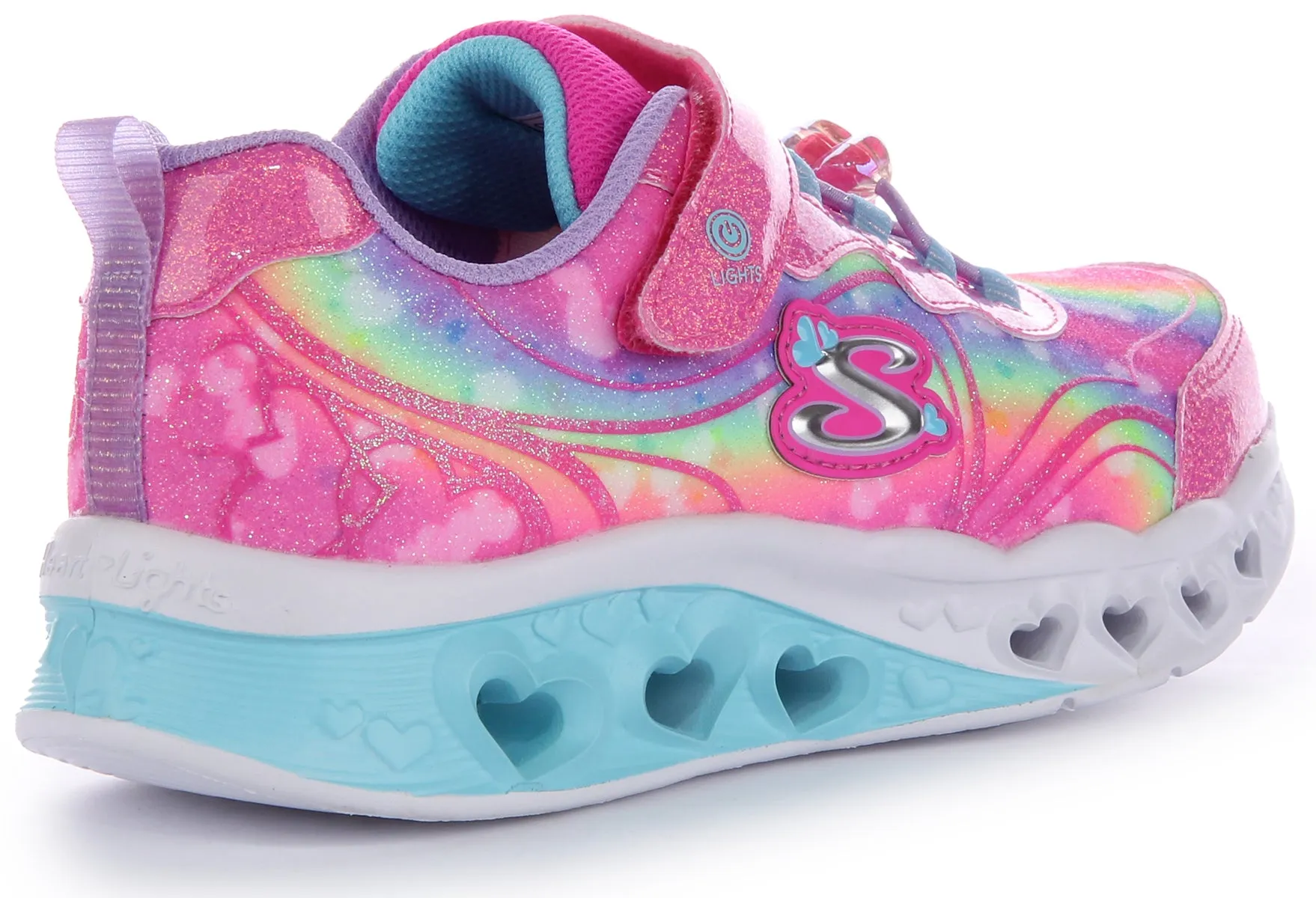 Skechers Flutter Heart In Pinkmulti For Kids