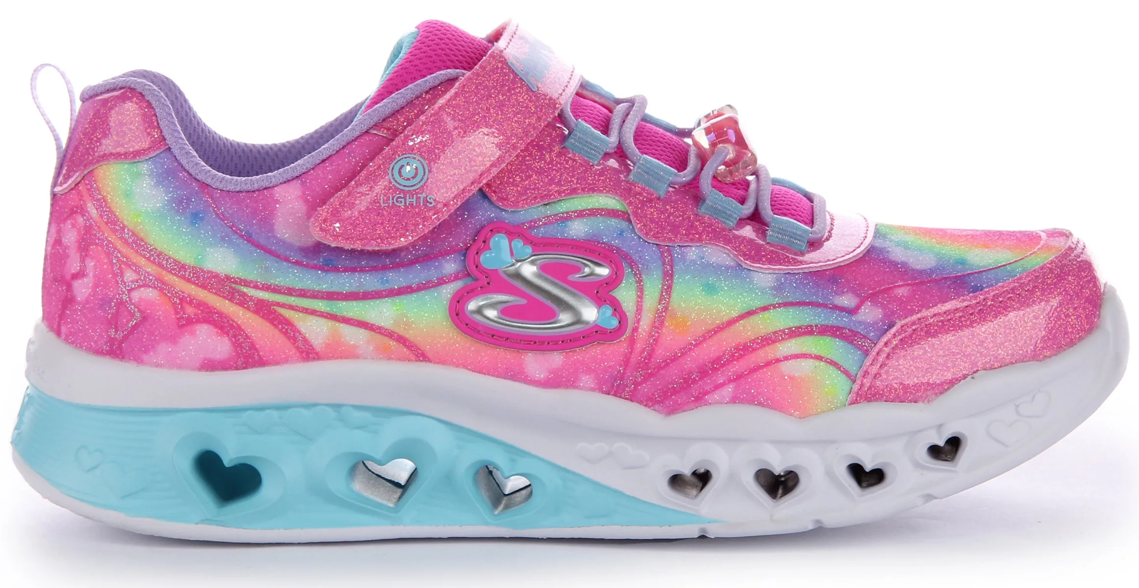 Skechers Flutter Heart In Pinkmulti For Kids