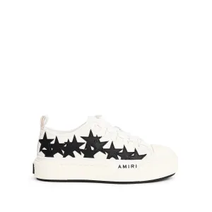 Stars Court Low Sneaker in White/Black