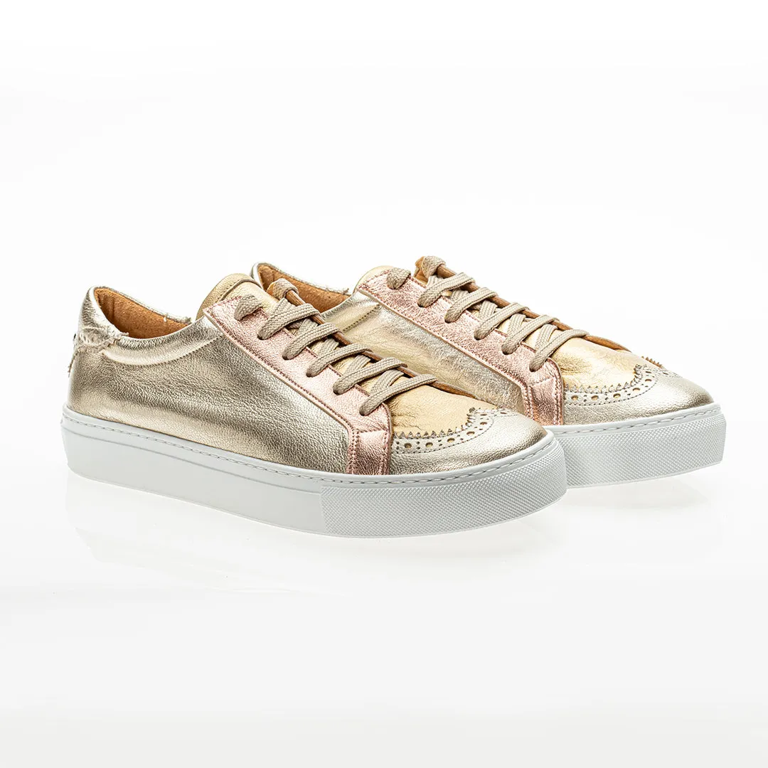 Steps Sneakers Gold and Silver