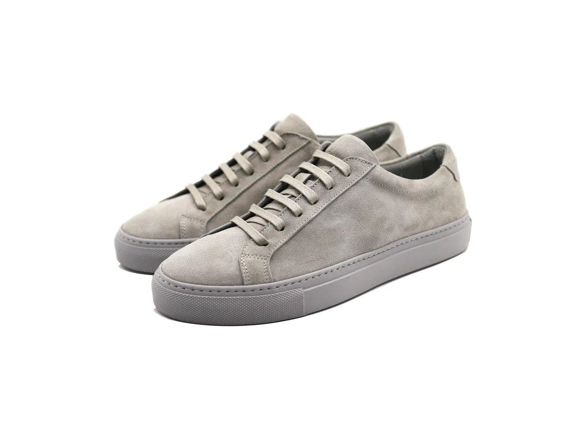 Tomlins Women's Calf Suede Low Top Sneakers - Shale Grey