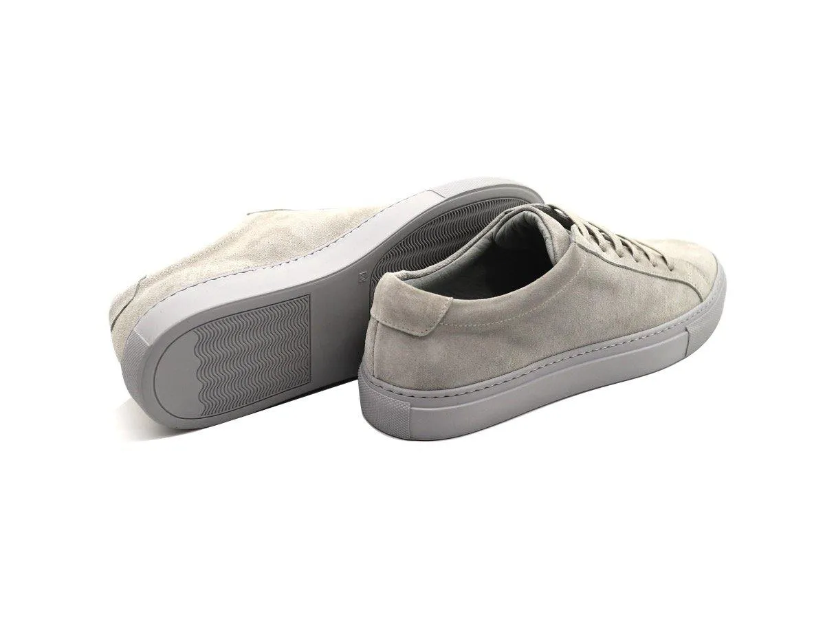 Tomlins Women's Calf Suede Low Top Sneakers - Shale Grey