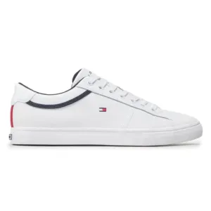 Tommy Hilfiger Iconic Leather Vulc Punched Men FM0FM04166-WHT