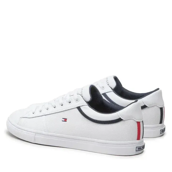 Tommy Hilfiger Iconic Leather Vulc Punched Men FM0FM04166-WHT