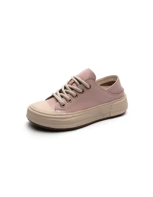 Versatile Casual Leather Sneakers for Women