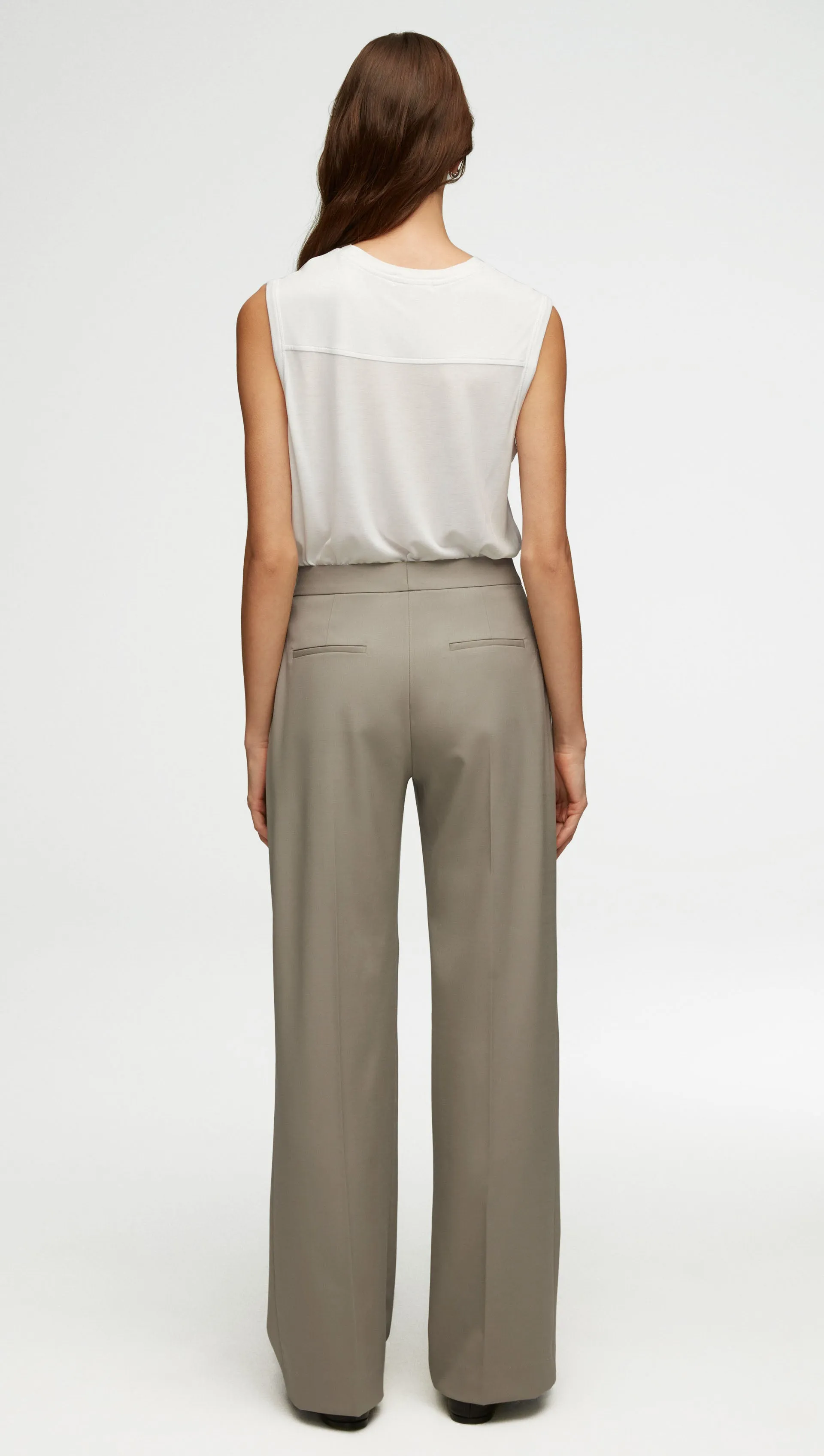 Wide Leg Trouser in Seasonless Wool | Laurel