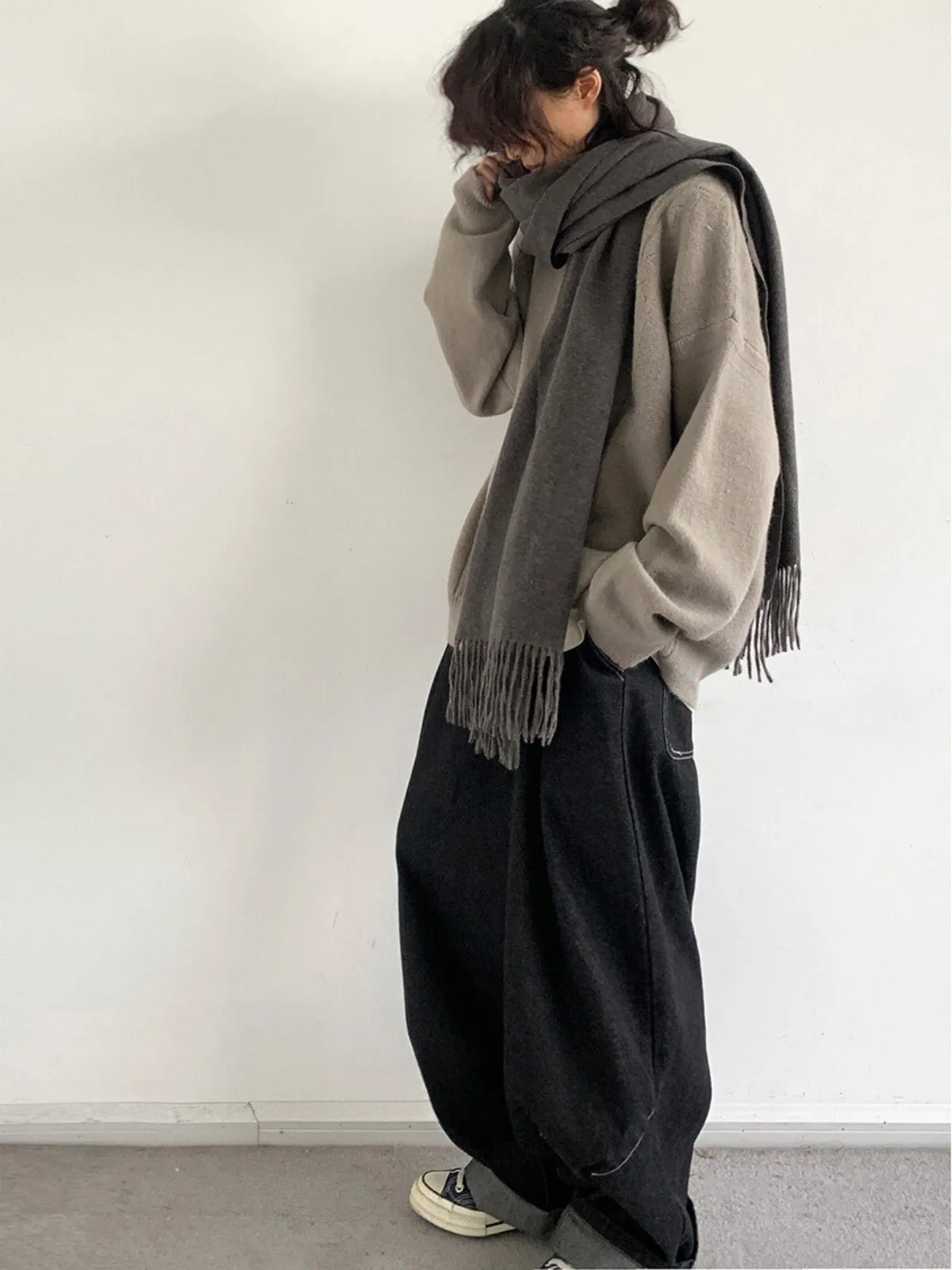 WLS Retro Loose Versatile Sweater